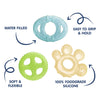 Multi Textured, Water Filled Cooling Teether - Pack of 3