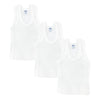 Baby Round Neck Sleeveless Vest for 3-6 Months - Pack of 3