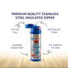 Insulated Stainless Steel Sipper Water Bottle for Kids-480 ml