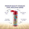 Insulated Stainless Steel Sipper Water Bottle for Kids-480 ml