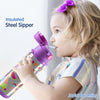 Insulated Stainless Steel Sipper Water Bottle for Kids-480 ml