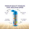 Insulated Stainless Steel Sipper Water Bottle for Kids-480 ml