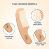 Natural Bristle Baby Wooden Brush & Comb Set