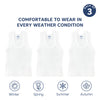 Baby Round Neck Sleeveless Vest for 3-6 Months - Pack of 3