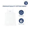 Baby Girl's Sleeveless Cotton Camisole Vest- Pack of 3