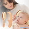 Natural Bristle Baby Wooden Brush & Comb Set