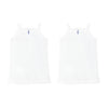 Baby Girl's Sleeveless Cotton Camisole Vest- Pack of 2