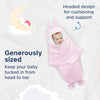 Baby Soft Fleece Hooded Wrapper Blanket